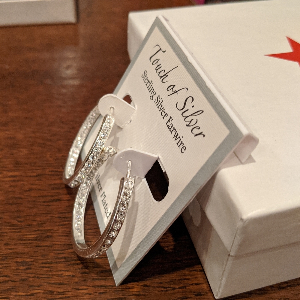 Touch of Silver Hoop Earrings